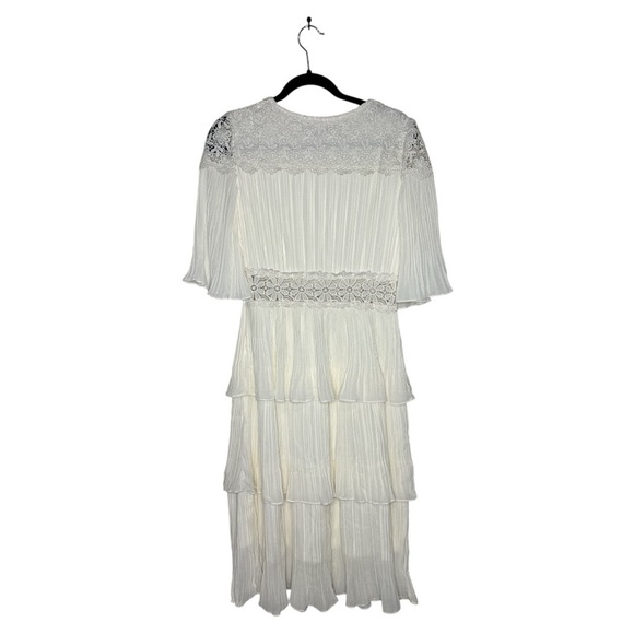 The Clothing Company Cream A-Line Flutter Sleeve Dress - Picture 3 of 6